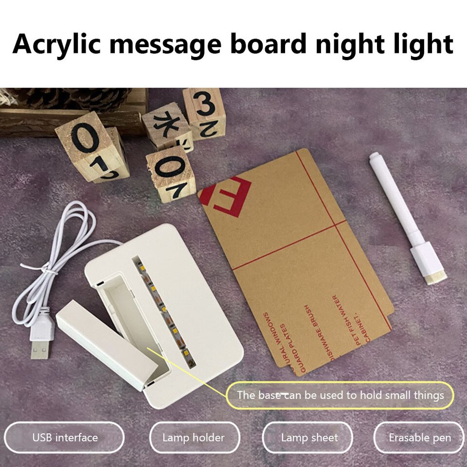 LED Writing Board. Acrylic Edge Lit. 128 -  Denmark